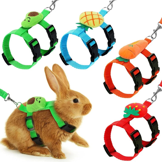 Harness and Leash Set Adjustable for Small Animals