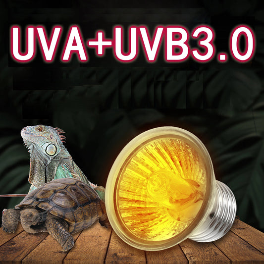 25/50/75W UVA+UVB 3.0 Reptile Lamp Bulb Turtle Basking UV Light Bulbs Heating Lamp Amphibians Lizards - Pet Friendly Supplies