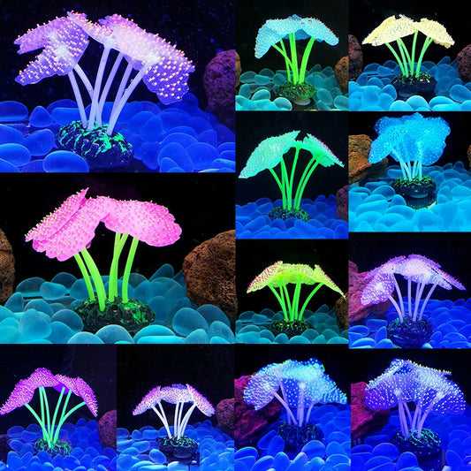Luminous Anemone Simulation Artificial Plant Aquarium Decor