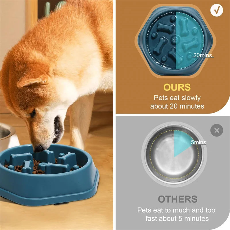 Dog Slow Feeder Bowl Pet Friendly Supplies