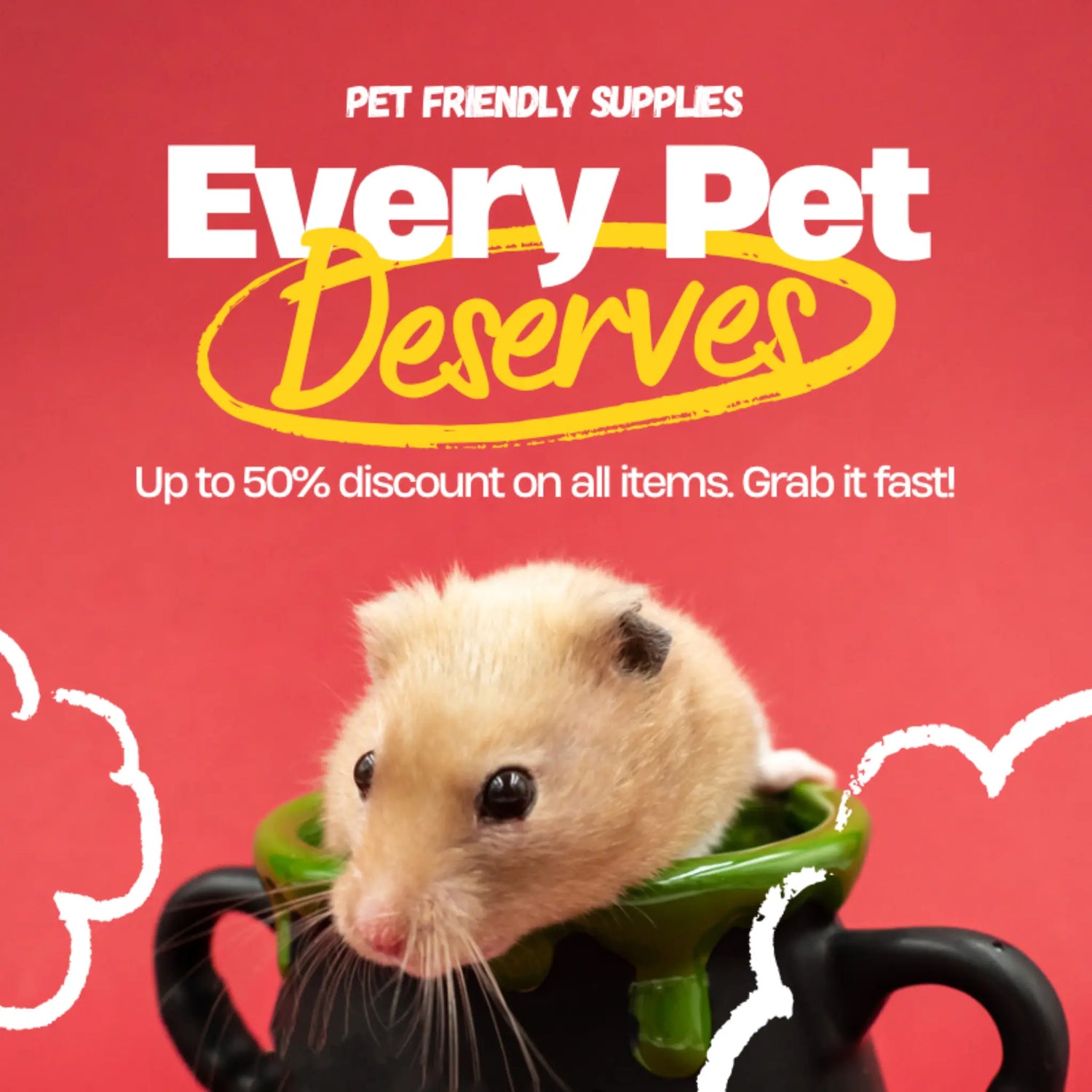 All Pet Sale Up To 50% Off Pet Friendly Supplies