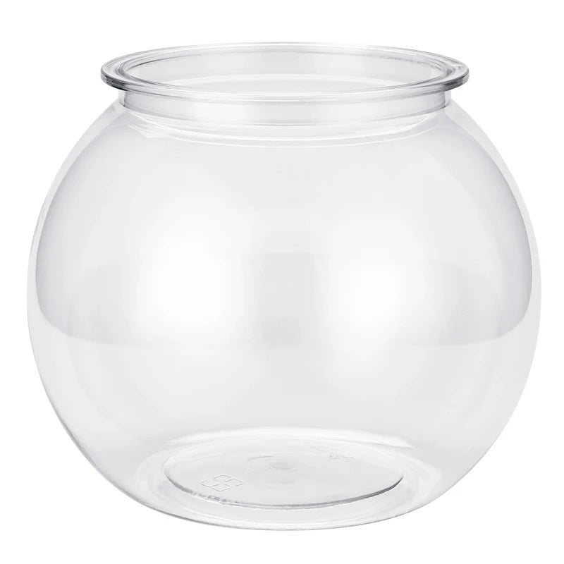 Round Durable Plastic Fish Bowl Pet Friendly Supplies