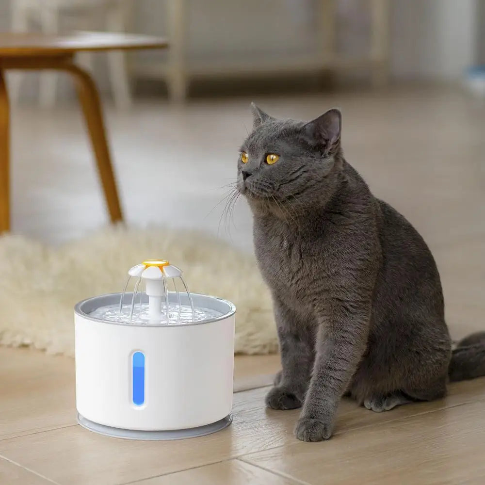 Automatic Pet Water Fountain with LED Lighting Pet Friendly Supplies