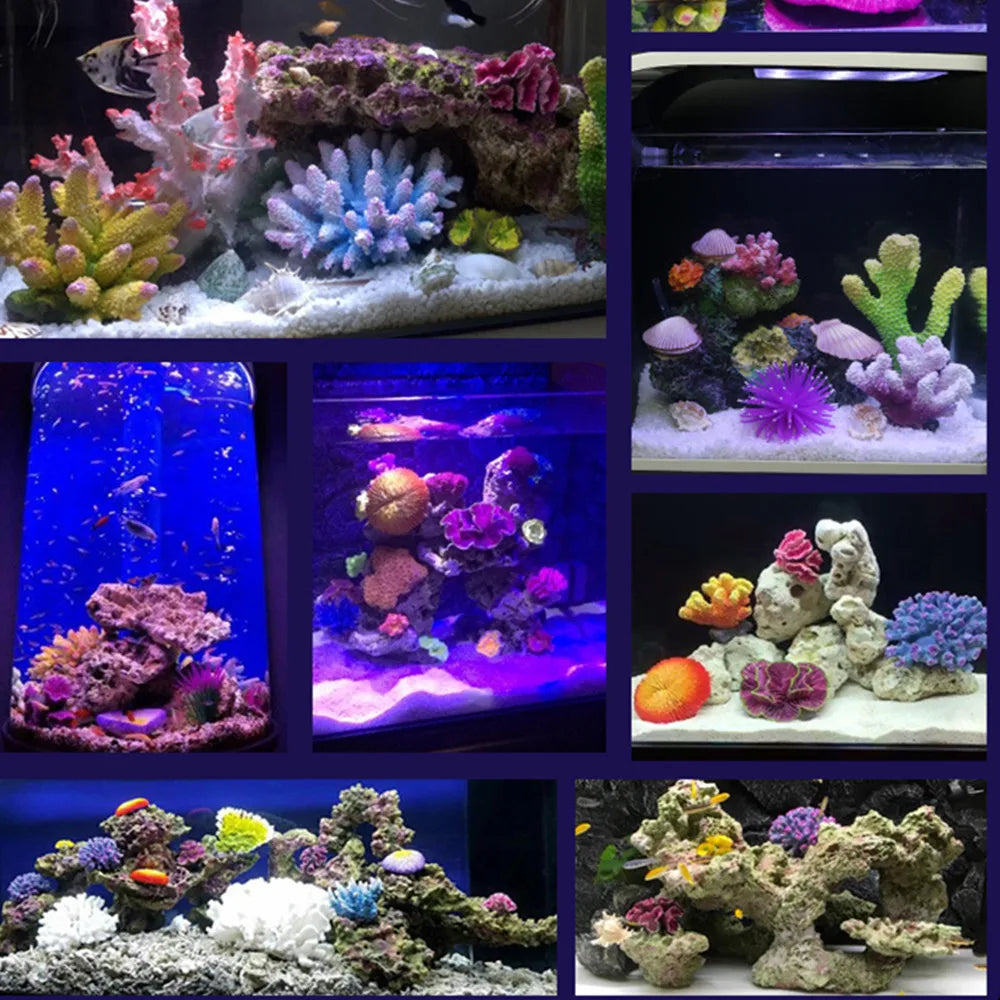 New Artificial Resin Coral Reef Aquarium Ornaments Pet Friendly Supplies