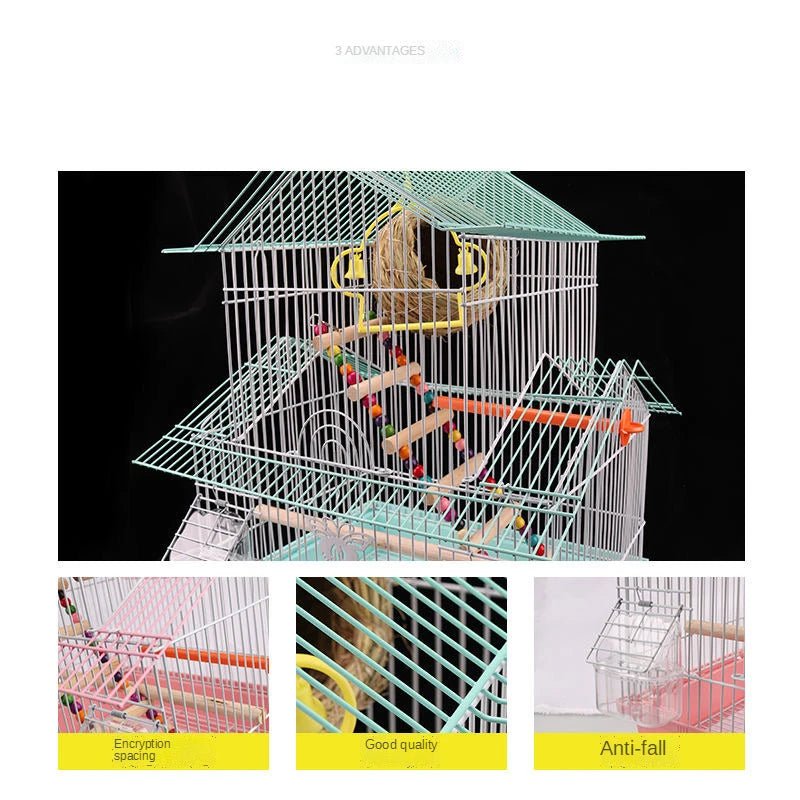 Vibrant Bird Cage Birdhouse Pet Friendly Supplies