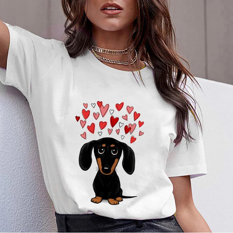 Dachshund Summer T - Shirt For Woman Pet Friendly Supplies