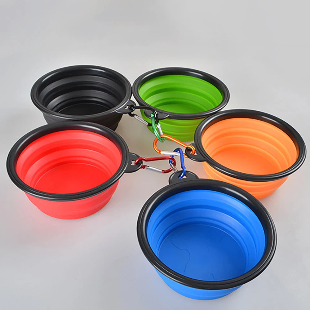 350/1000ml Large Outdoor Silicone Folding Bowl Pet Friendly Supplies