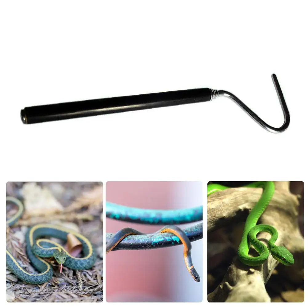 Snake Hook Retractable Professional Snake Catching Tool Reptiles Stainless Steel Hook Accessories Pet Friendly Supplies