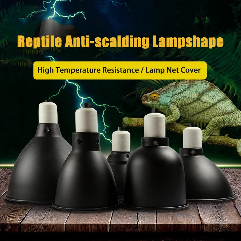 Reptile Terrarium Anti-scald Protective Lampshade Tortoise Lizard Snake Lamp Holder - Pet Friendly Supplies