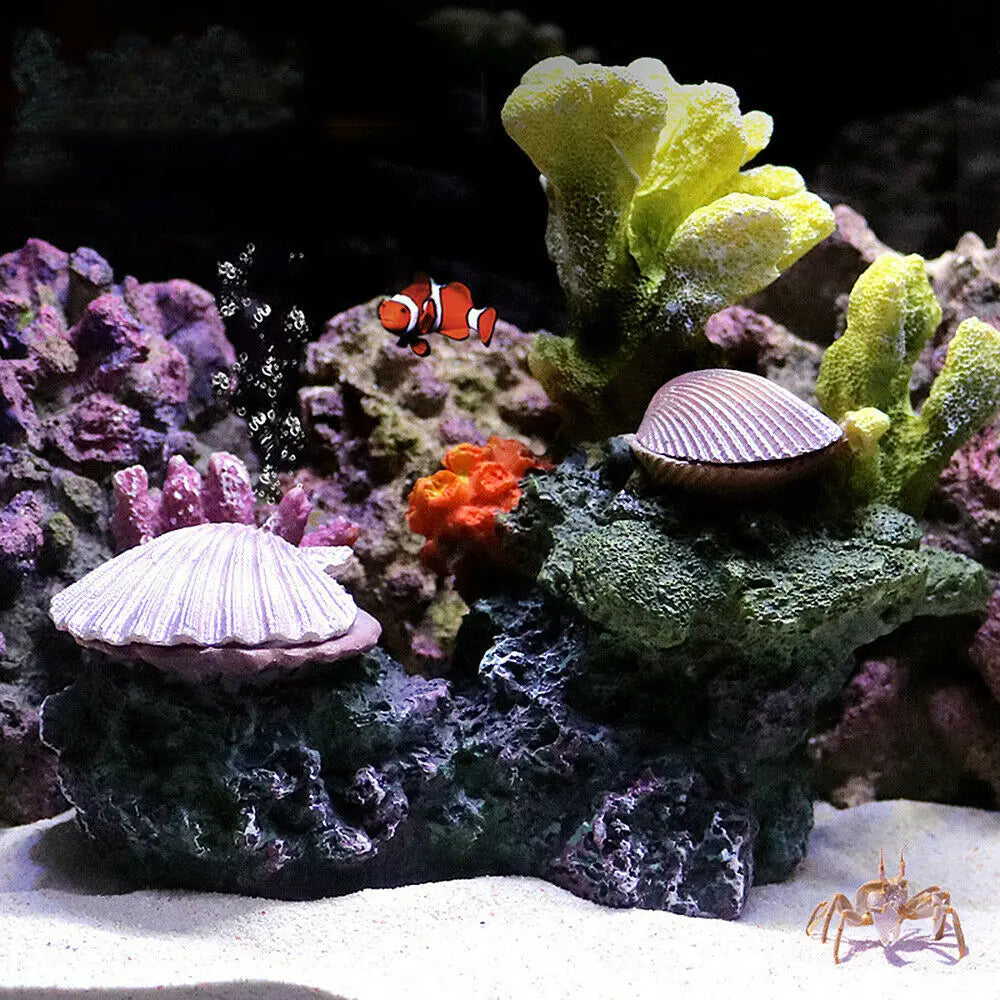 New Artificial Resin Coral Reef Aquarium Ornaments Pet Friendly Supplies