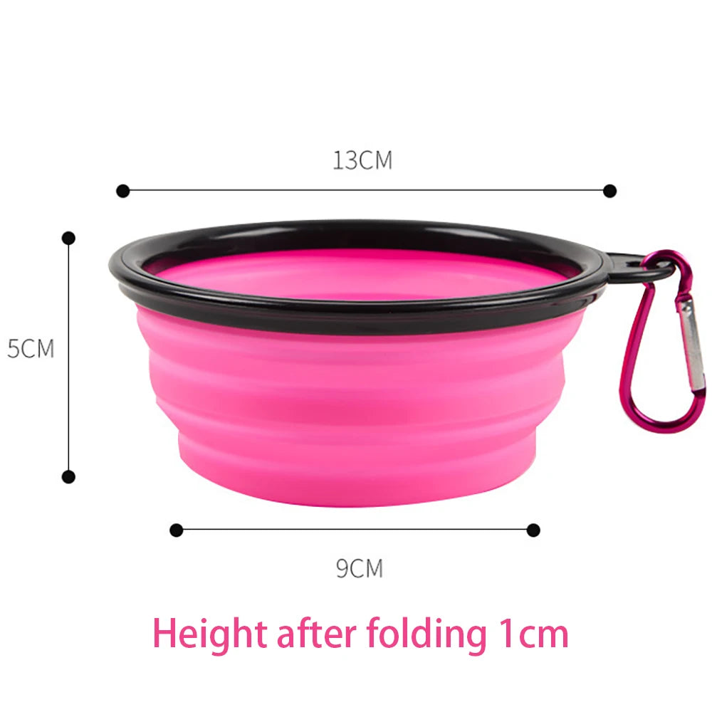 350/1000ml Large Outdoor Silicone Folding Bowl Pet Friendly Supplies