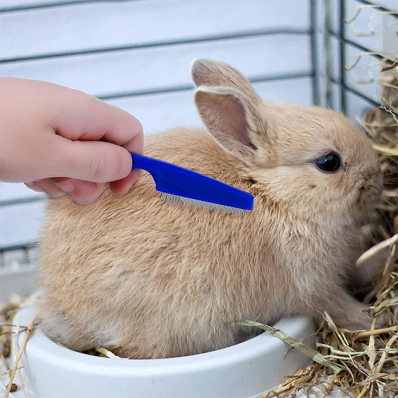 2Pcs/Set Small Animal Grooming Brush Small Animal Hair Remover Pet Friendly Supplies