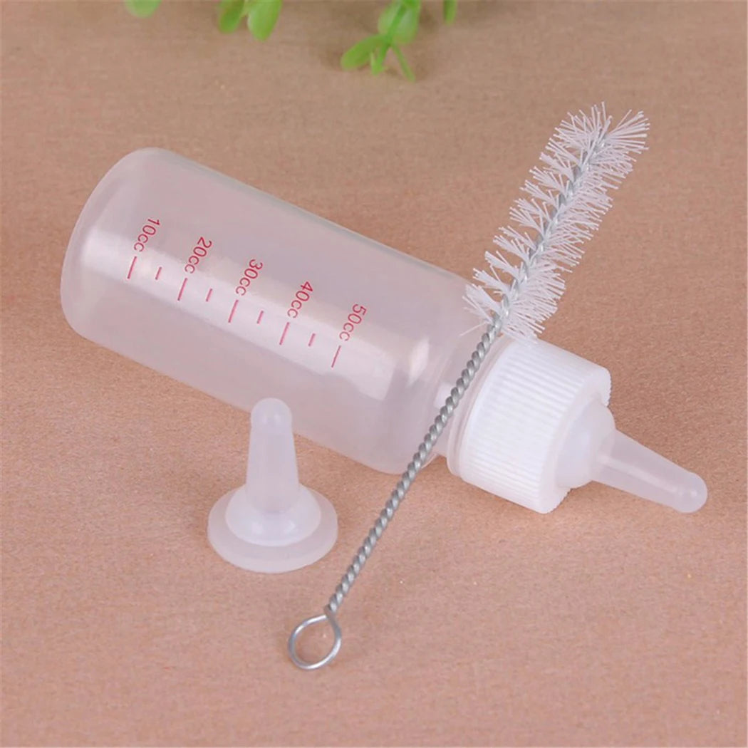 50ML Pet Feeding Bottle Set Pet Friendly Supplies