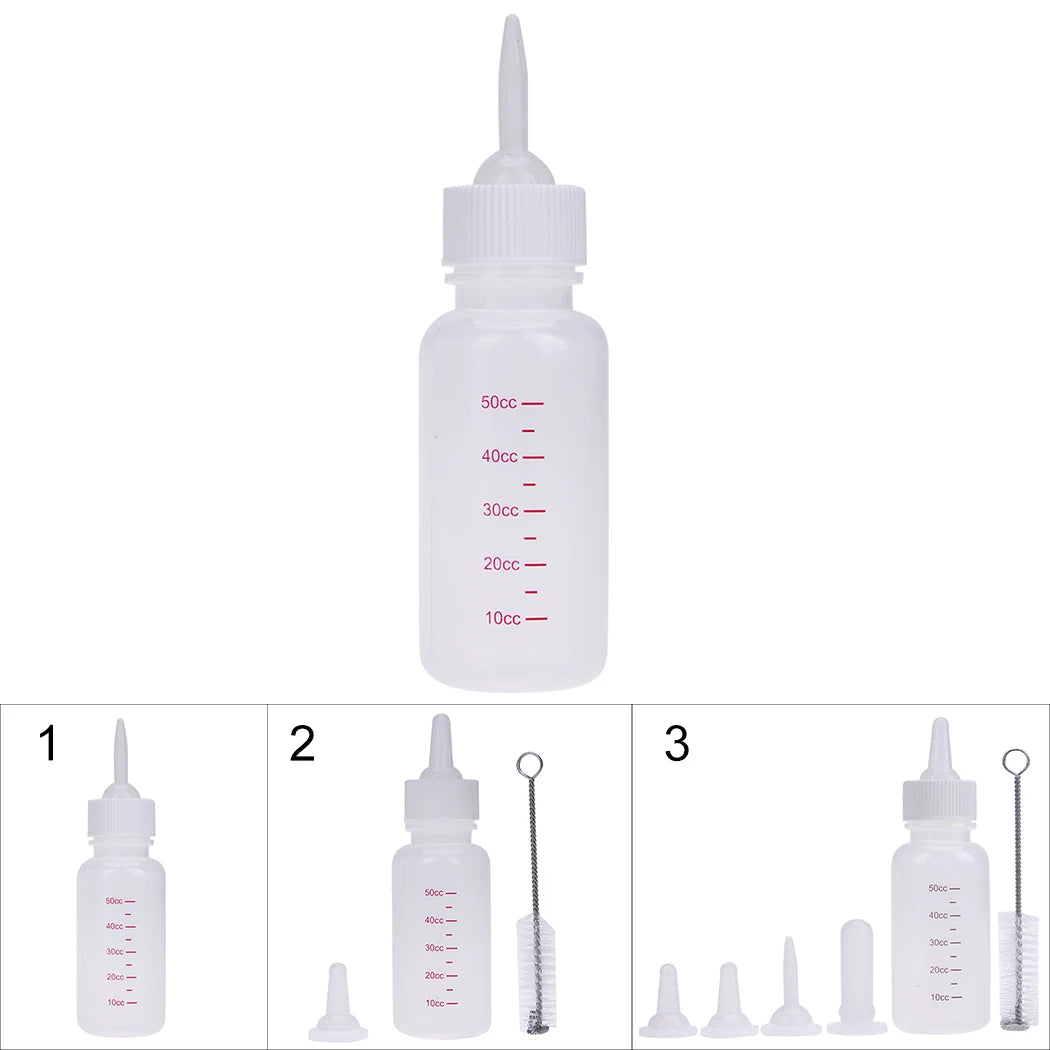 50ML Pet Feeding Bottle Set Pet Friendly Supplies