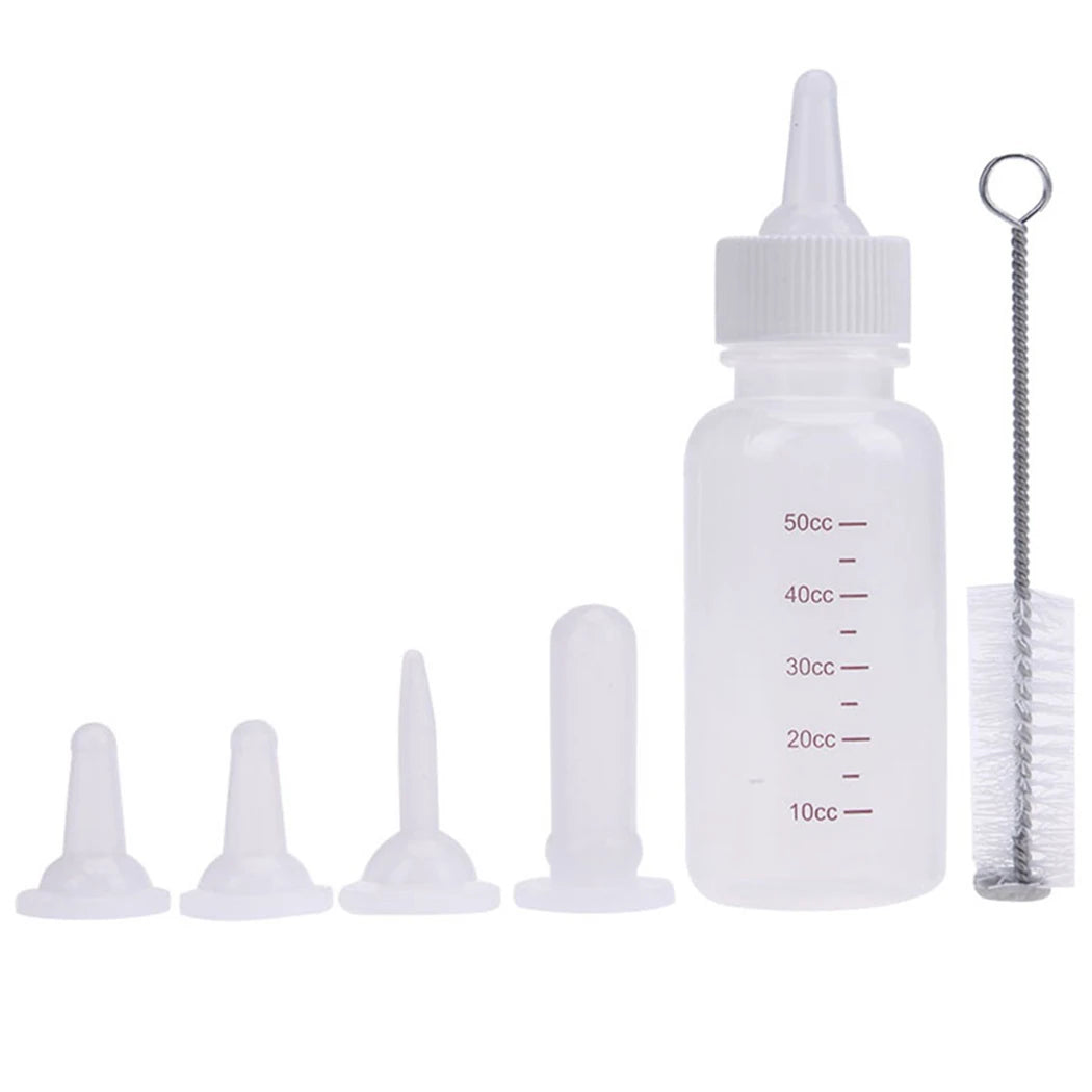 50ML Pet Feeding Bottle Set Pet Friendly Supplies