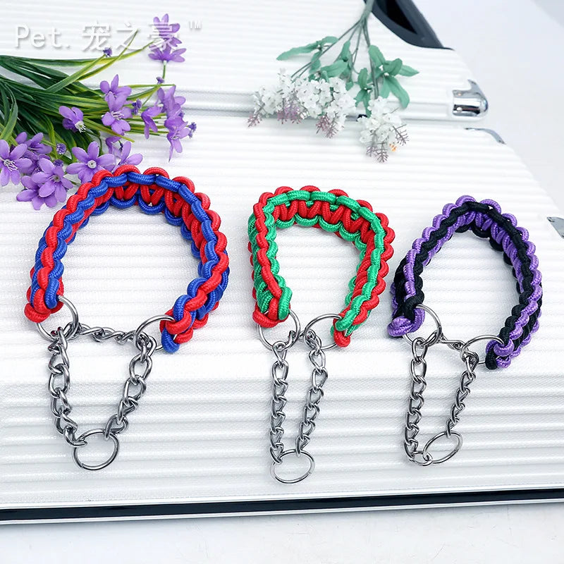 High Quality Color Pinch Chain Collar Pet Friendly Supplies