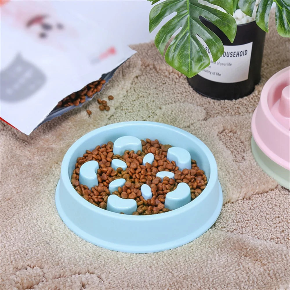 Slow Feeding Anti - Gulp Dog Bowl Pet Friendly Supplies