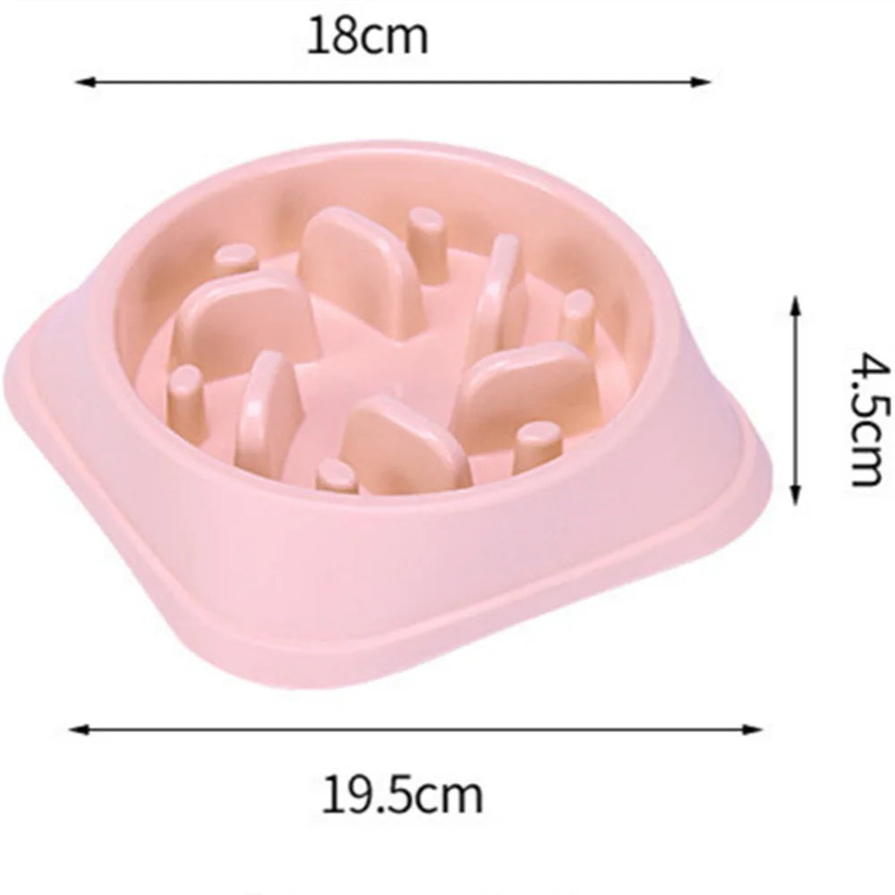 Slow Feeding Anti - Gulp Dog Bowl Pet Friendly Supplies