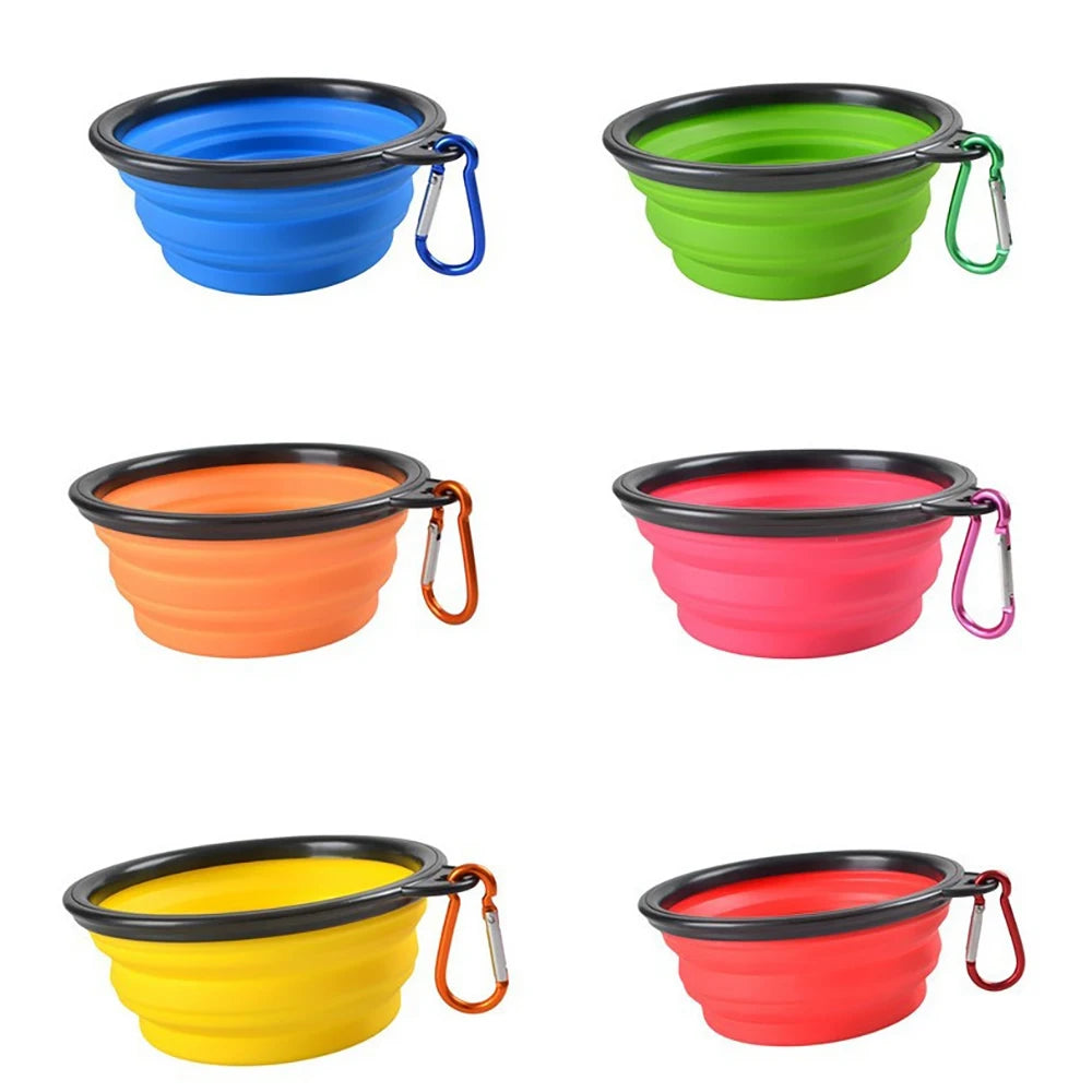 350/1000ml Large Outdoor Silicone Folding Bowl Pet Friendly Supplies