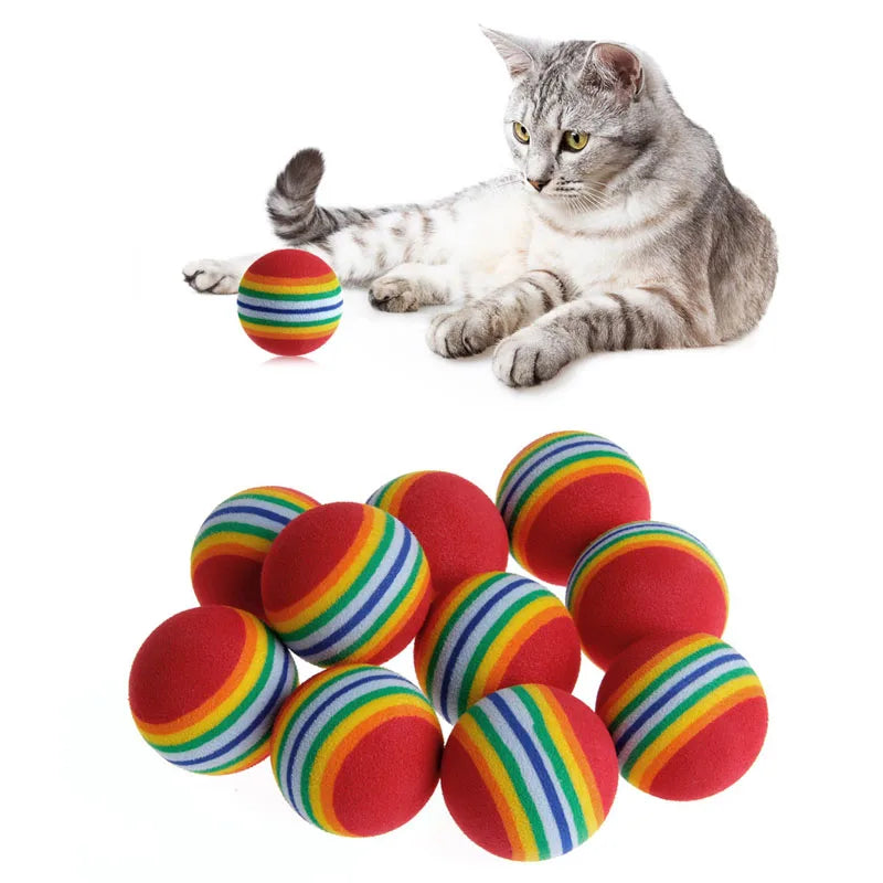 Colorful Cat Ball Pet Friendly Supplies