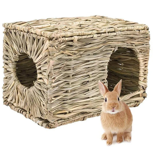 Stunning Natural Foldable Woven Small Animal Hideaway