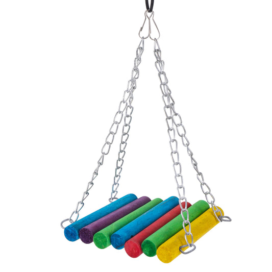 Beautiful Multi Color Bird Swing - Pet Friendly Supplies