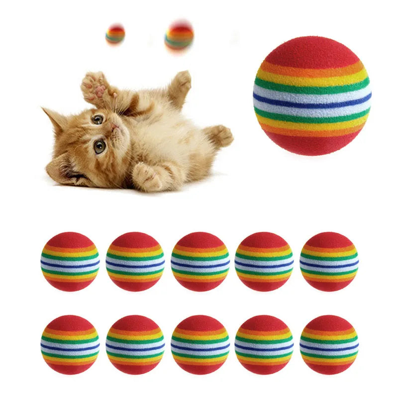 Colorful Cat Ball Pet Friendly Supplies