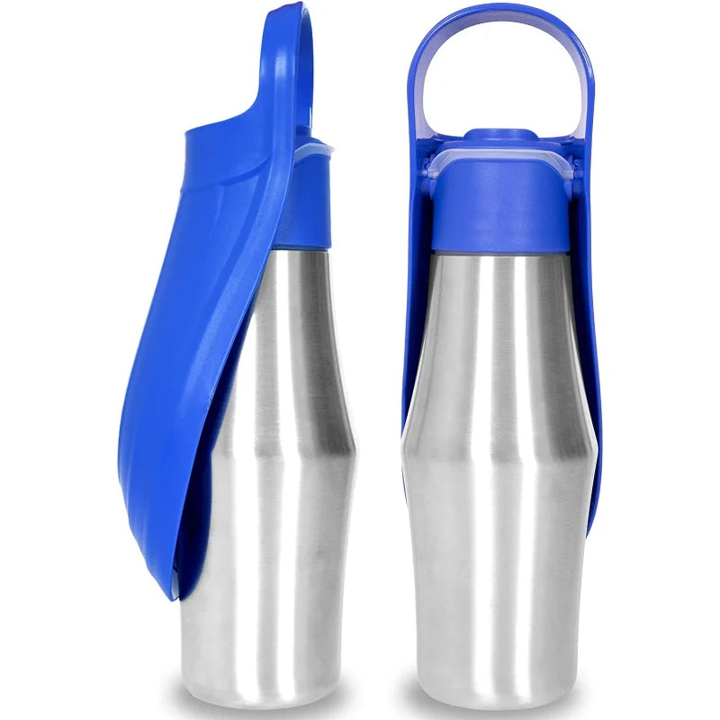 Large Stainless Steel Portable Dog Water Bottle Pet Friendly Supplies