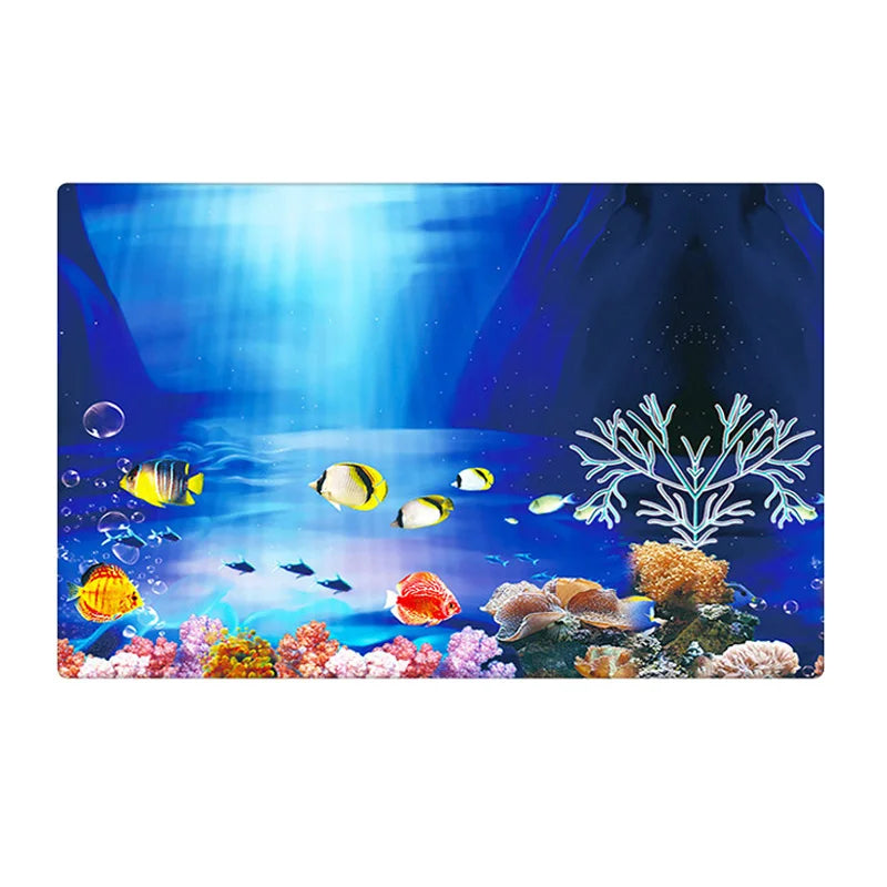 Background for Aquarium 3d  Sticker Poster Fish Tank  Aquarium Pet Friendly Supplies