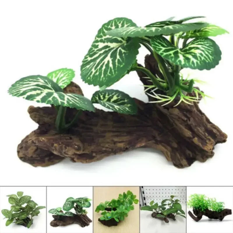 Artificial Tree Trunk Driftwood Aquarium Fish Tank/Reptile Pet Friendly Supplies