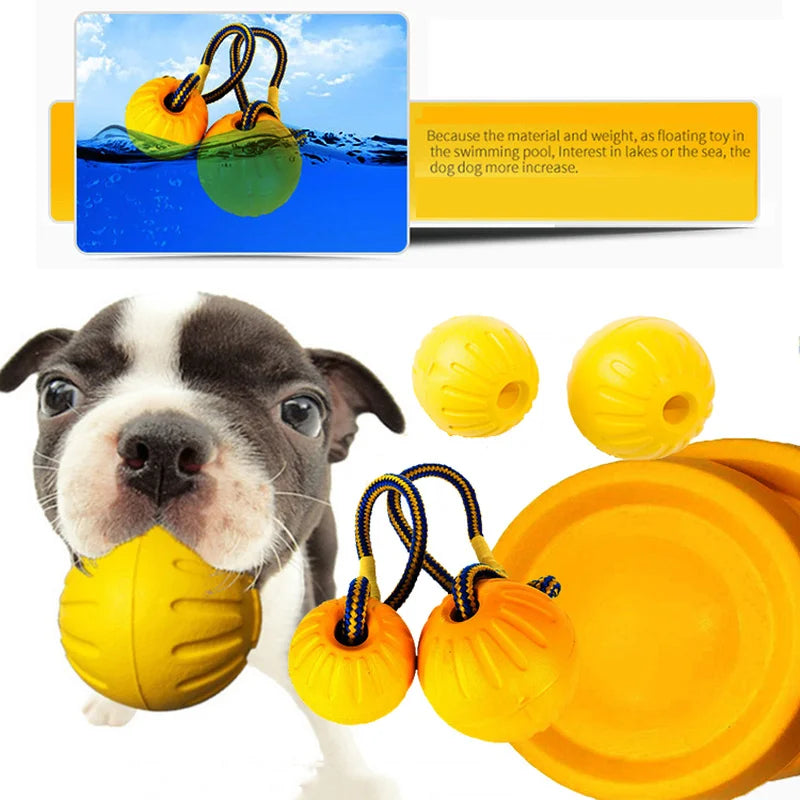 Interactive Rope Ball Toy For Play Chewing Dog Training Pet Friendly Supplies