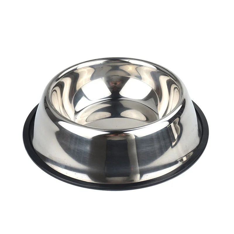 4 Lovely Colors Stainless Steel Dog Bowls,