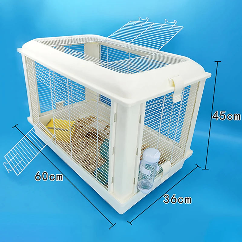 Small Animal Cages 60cm Base Heightening Bear Oversized Acrylic Transparent Pet Friendly Supplies