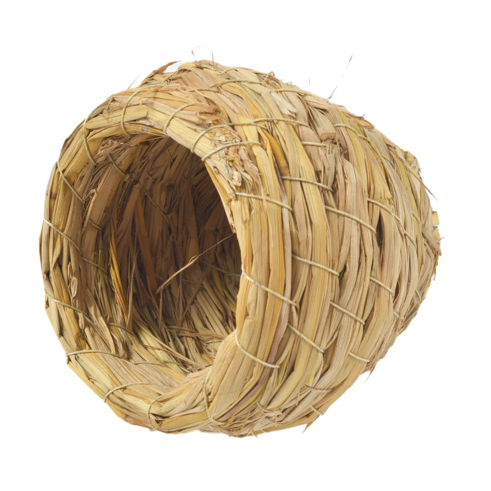 Natural Handmade Straw Bird Nest Pet Friendly Supplies