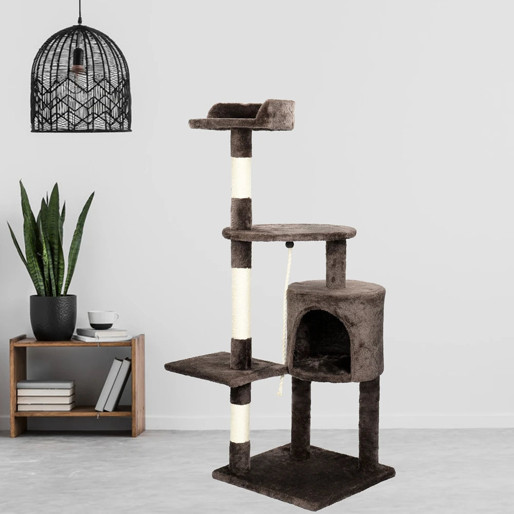 Cat Tree Multi-Level Tower Condo Scratching Post Pet Friendly Supplies