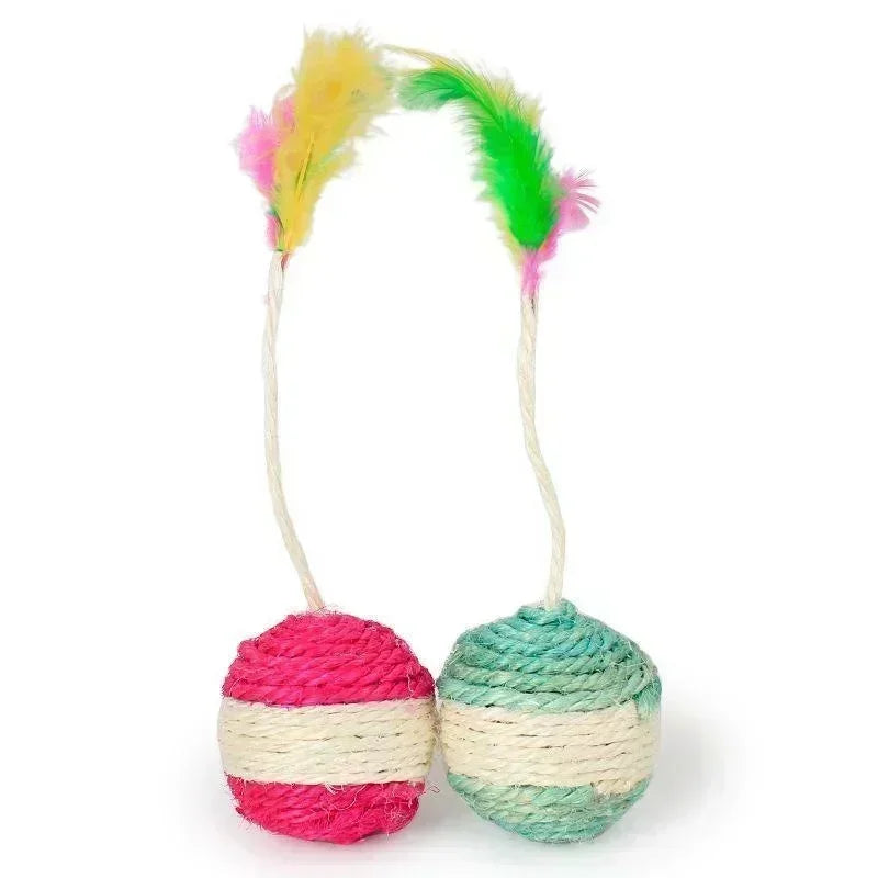 1Pc Cat Toy Sisal Scratching Ball Pet Friendly Supplies