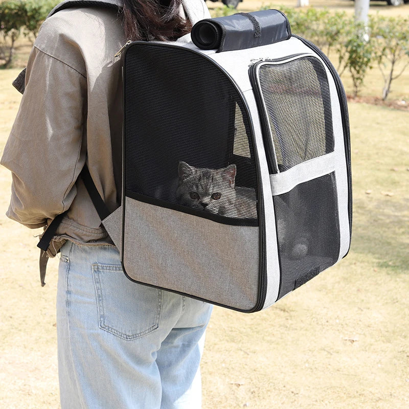 Breathable Outdoor Cat Carrier Shoulder Bag Pet Friendly Supplies