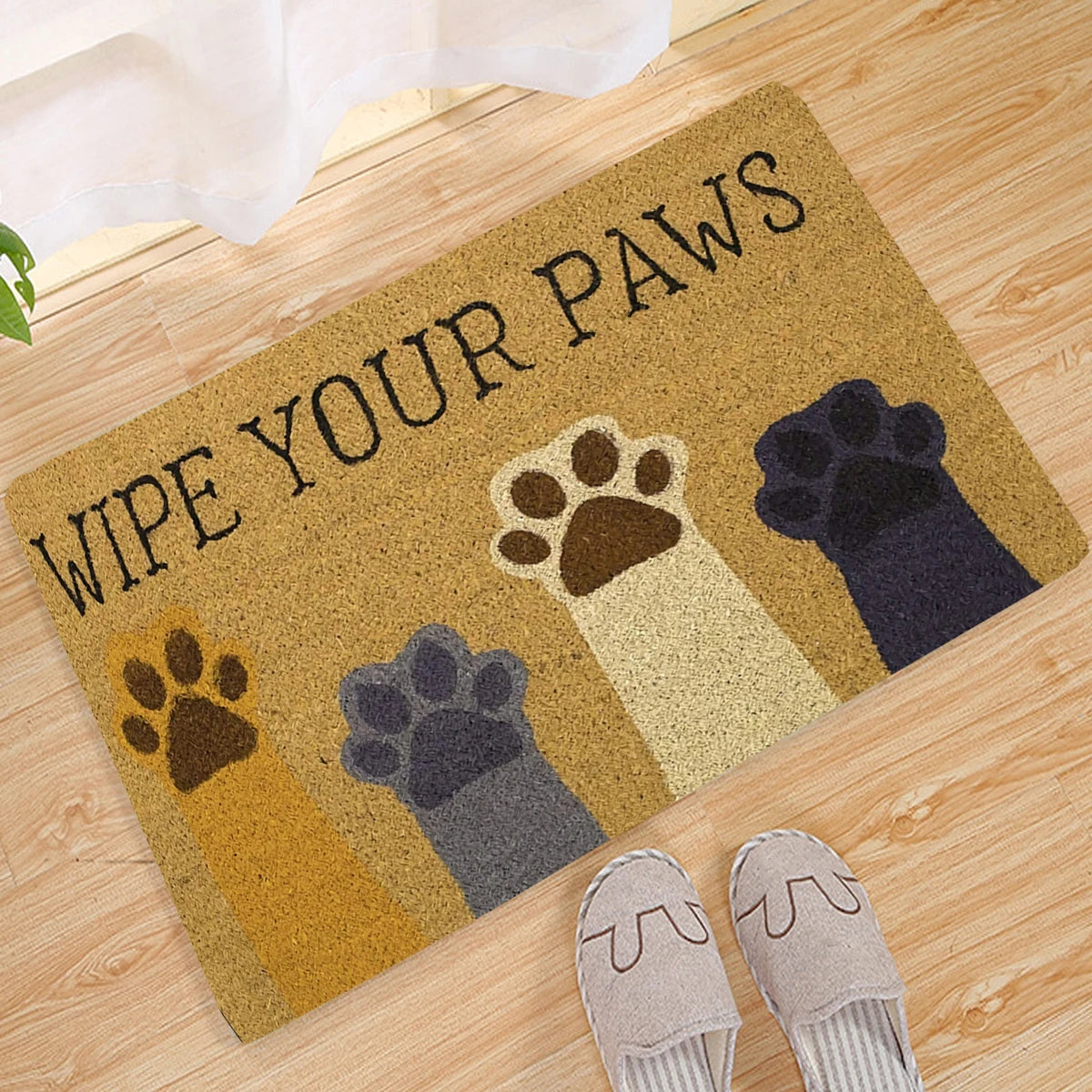 Wipe your paws welcome Doormat Pet Friendly Supplies