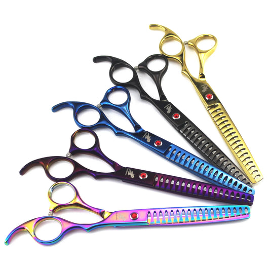 Professional 6.5"7 inch  Dog Grooming Scissors, thinning shears - Pet Friendly Supplies