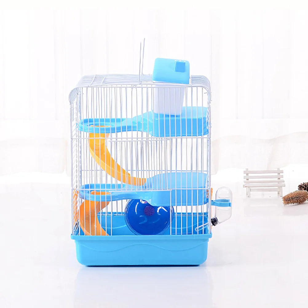 Portable Small Animal Cage Three Layer Travel Carrier Pet Friendly Supplies