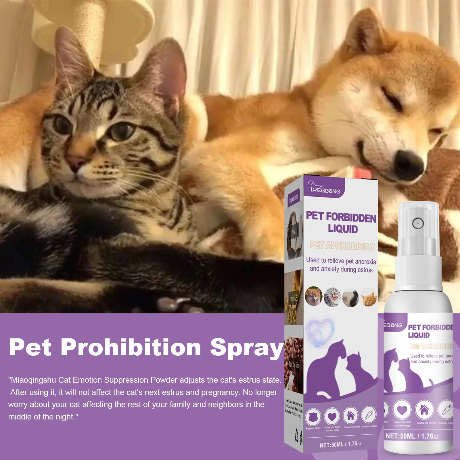 Calming Spray For Pets Safe Healthy Calming Diffuser Pet Friendly Supplies