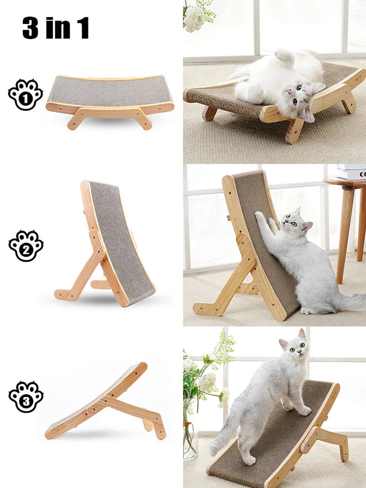 Cat Scratcher Wooden Board Pet Friendly Supplies