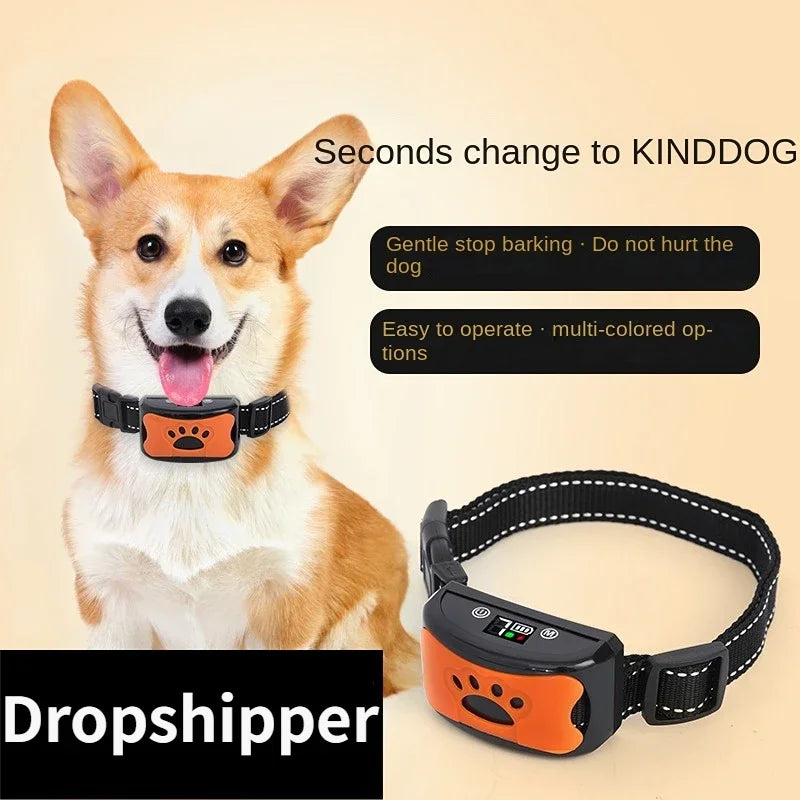 USB Electric Ultrasonic  Anti Barking Device Vibration Collar Pet Friendly Supplies