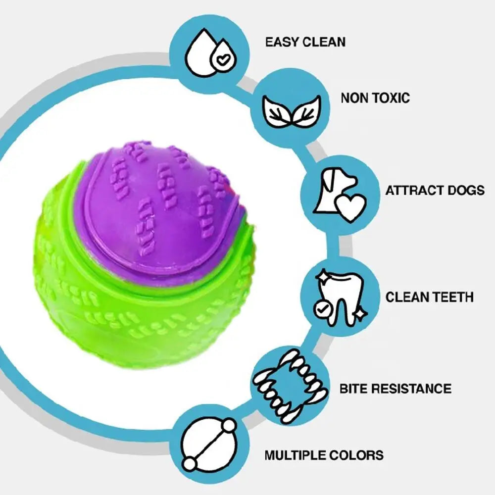 Rubber Bite Resistant Squeaky Ball Pet Friendly Supplies