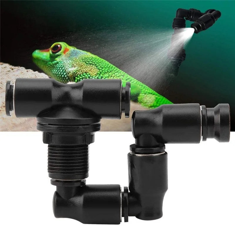 360 Degree Rotating Reptiles Fogger Mist Sprinkler Pet Friendly Supplies