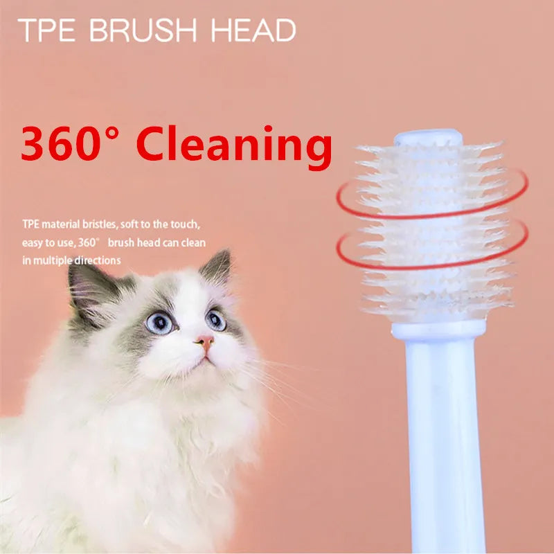 Cat Toothbrush Soft Hair Cat Tooth Brush Pet Friendly Supplies