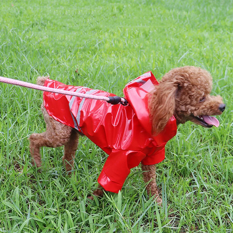 Waterproof and Reflective Dog Raincoat Pet Friendly Supplies