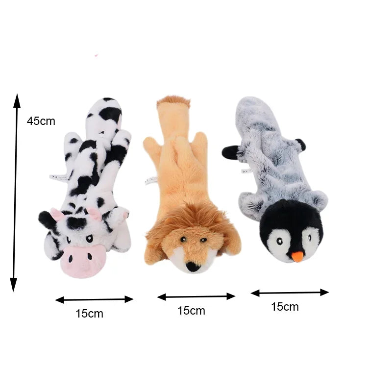 Plush Animal Shape Interactive Dog Toy Pet Friendly Supplies