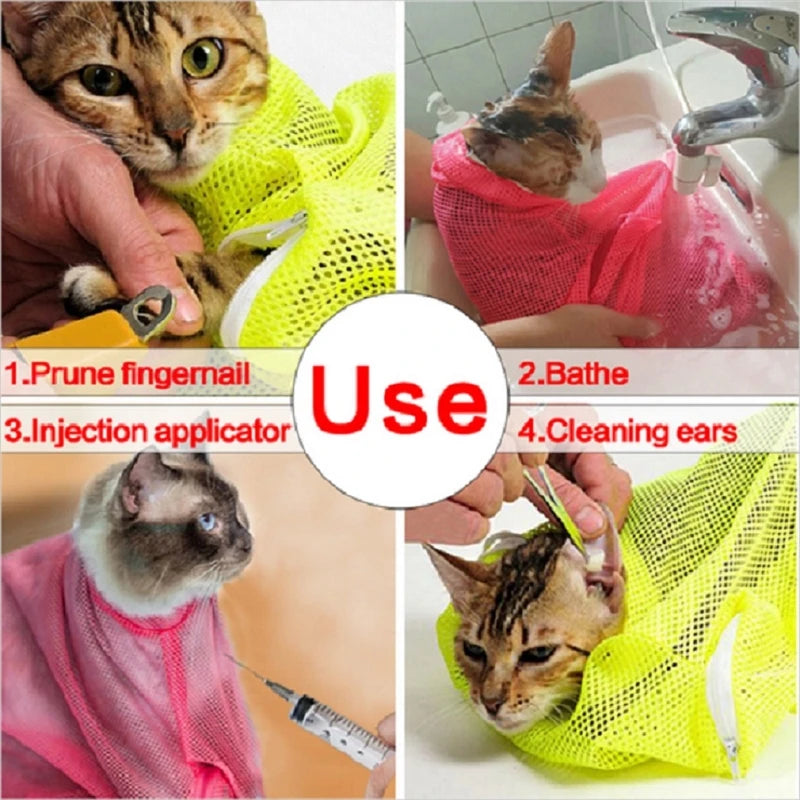 Mesh Bath Bag Pet Friendly Supplies