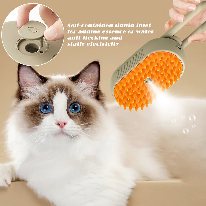 Cat Steam Brush Pet Friendly Supplies